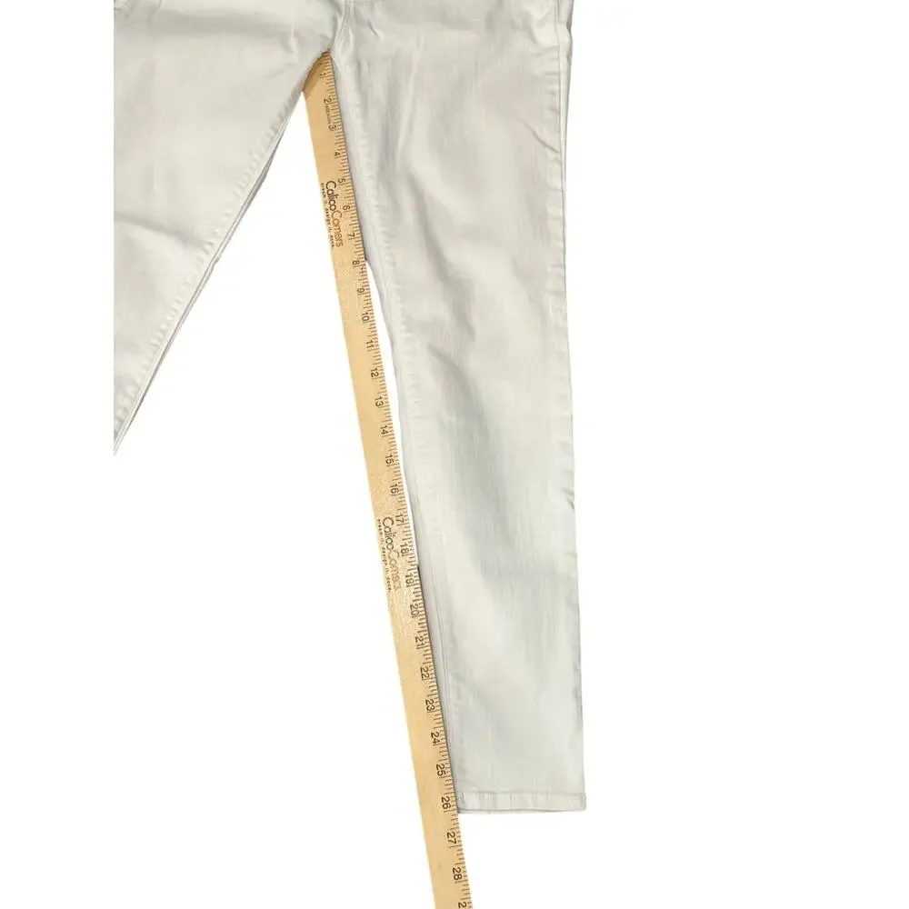 WHBM White Skinny Stretch Denim Jeans Petite Size 2 Short - Picture 5 of 11